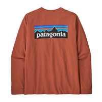 T-Shirt - Quartz coral - Uomo - T-Shirt manica lunga uomo Ms Long-Sleeved P-6 Logo Responsibili-Tee  Patagonia