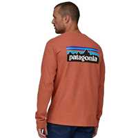 T-Shirt - Quartz coral - Uomo - T-Shirt manica lunga uomo Ms Long-Sleeved P-6 Logo Responsibili-Tee  Patagonia