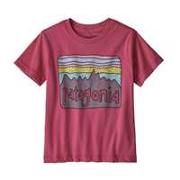T-Shirt - Reef pink - Bambino - Baby Fitz Roy Skies Organic T-Shirt  Patagonia