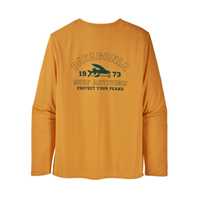 T-Shirt - Saffron - Uomo - Ms Long - Sleeved Cap Daily Graphic Shirt  Patagonia