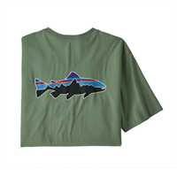 T-Shirt - Sedge green - Uomo - Ms Fitz Roy Fish Organic T-Shirt  Patagonia
