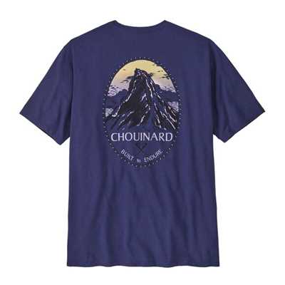 T-Shirt - Solstice Purple - Uomo - Ms Chouinard Crest Pocket Responsibili-Tee  Patagonia