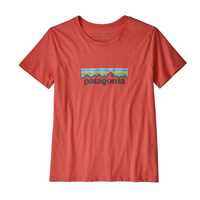 T-Shirt - Spiced Coral - Donna - Ws Pastel P-6 Logo Organic Crew T-Shirt  Patagonia