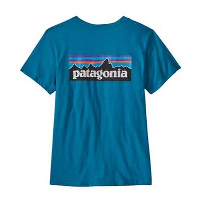 T-Shirt - Steller blue - Donna - T-Shirt Donna Ws P-6 Logo Organic Crew T-Shirt  Patagonia