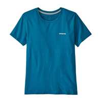 T-Shirt - Steller blue - Donna - Ws P6 Logo Organic Crew T-Shirt  Patagonia