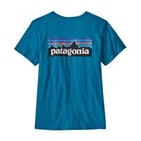 T-Shirt - Steller blue - Donna - Ws P6 Logo Organic Crew T-Shirt  Patagonia