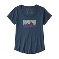 T-Shirt - Stone blue - Donna - Ws Solar Rays 73 Organic Scoop T-Shirt  Patagonia