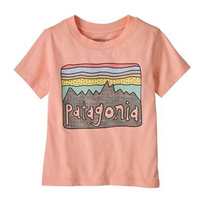 T-Shirt - Sunlit Pink - Bambino - Baby Fitz Roy Skies T-Shirt  Patagonia
