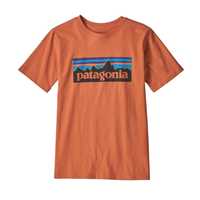 T-Shirt - Sunset orange - Bambino - Boys P-6 Logo Organic T-Shirt  Patagonia
