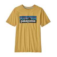 T-Shirt - Surfboard yellow - Bambino - T-shirt ragazzi Kids Regenerative Organic Certified Cotton P-6 Logo T-Shirt  Patagonia