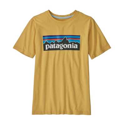 T-Shirt - Surfboard yellow - Bambino - T-shirt ragazzi Kids Regenerative Organic Certified Cotton P-6 Logo T-Shirt  Patagonia