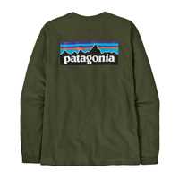 T-Shirt - Torrey Pine Green - Uomo - Ms L/S P-6 Logo Responsibili-Tee  Patagonia