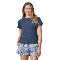 T-Shirt - Utility Blue - Donna - T-Shirt donna Ws P-6 Logo Responsibili-Tee  Patagonia