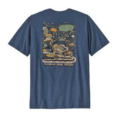 T-Shirt - Utility Blue - Uomo - T-Shirt uomo Ms Commontrail  Pocket Responsibili-Tee  Patagonia