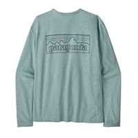 T-Shirt - Virtually Blue - Donna - Ws L/S P-6 Logo Responsibili-Tee  Patagonia