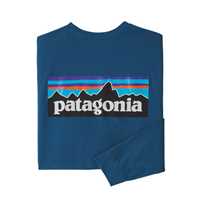 T-Shirt - Wavy blue - Uomo - T-Shirt manica lunga uomo Ms Long-Sleeved P-6 Logo Responsibili-Tee  Patagonia