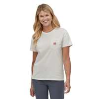 T-Shirt - White - Donna - T-shirt donna Ws Alpine Icon Regenerative Organic Pilot Cotton Pocket T-Shirt  Patagonia