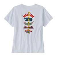 T-Shirt - White - Donna - T-Shirt donna Ws Fitz Roy Wild Responsibili-Tee  Patagonia