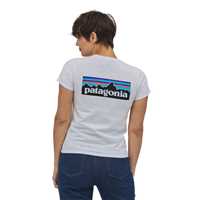 T-Shirt - White - Donna - T-Shirt donna Ws P-6 Logo Responsibili-Tee  Patagonia