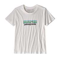 T-Shirt - White - Donna - T-Shirt Donna Ws Pastel P-6 Logo Organic Crew  Patagonia