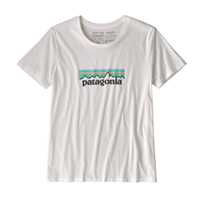 T-Shirt - White - Donna - T-Shirt Donna Ws Pastel P-6 Logo Organic Crew  Patagonia
