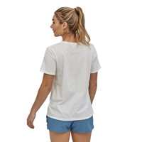 T-Shirt - White - Donna - T-Shirt Donna Ws Pastel P-6 Logo Organic Crew  Patagonia