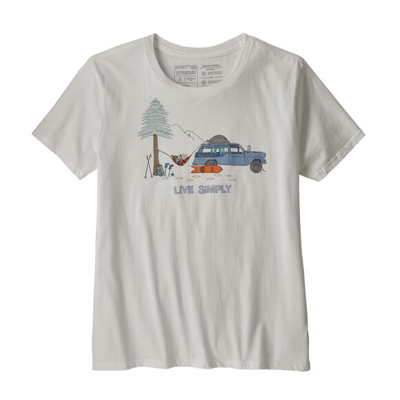 T-Shirt - Donna - W's Live Simply Lounger Organic Crew T-Shirt Patagonia -  Sherpa3