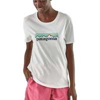 T-Shirt - White - Donna - Ws Pastel P-6 Logo Organic Crew T-Shirt  Patagonia
