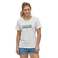 T-Shirt - White - Donna - Ws Pastel P-6 Logo Organic Crew T-Shirt  Patagonia