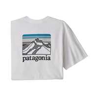 T-Shirt - White - Uomo - Ms Line Logo Ridge Pocket Responsabili-Teec  Patagonia