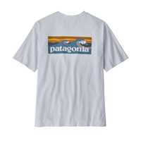 T-Shirt - White - Uomo - T-Shirt uomo Ms Boardshort Logo Pocket Responsibili-Tee  Patagonia