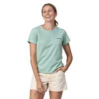 T-Shirt - Wispy Green - Donna - T-Shirt donna Ws P-6 Logo Responsibili-Tee  Patagonia