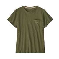 T-Shirt - Wyoming green - Donna - T-Shirt donna Ws Clean Climb Bloom Pocket Responsibili-Tee  Patagonia